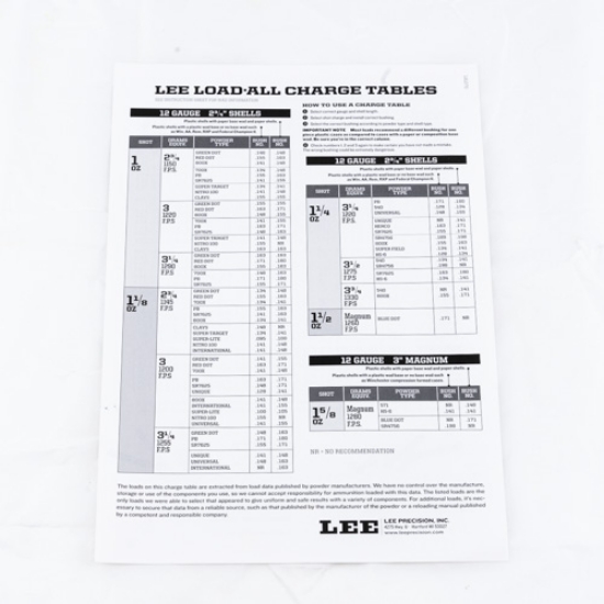 Picture of CHARGE TABLE 12GA LA