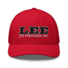 Trucker Cap with Black Logo / Red