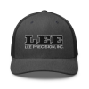 Trucker Cap with Black Logo / Dark Heather Gray