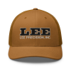 Trucker Cap with Black Logo / Caramel